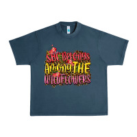 Midnight Navy she belongs among the wildflowers Urban Heavy Tee - NancyCooperArtShop