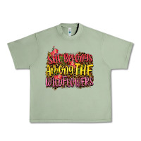 Oil Green she belongs among the wildflowers Urban Heavy Tee - NancyCooperArtShop