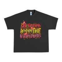 Pigment Black she belongs among the wildflowers Urban Heavy Tee - NancyCooperArtShop