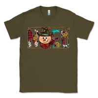 Army Green noel snowman christmas Classic Tee - CowhideDigitalArt