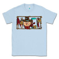 Dusty Blue noel snowman christmas Classic Tee - CowhideDigitalArt