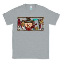 Heather Grey noel snowman christmas Classic Tee - CowhideDigitalArt