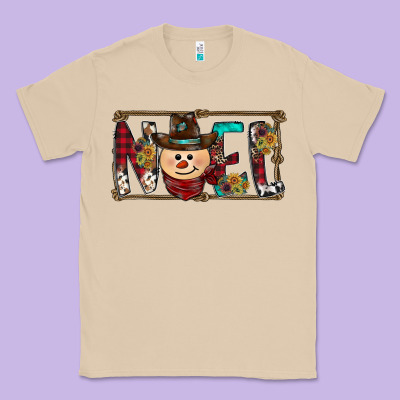 Noel Snowman Christmas Classic Tee Designed By Cowhidedigitalart