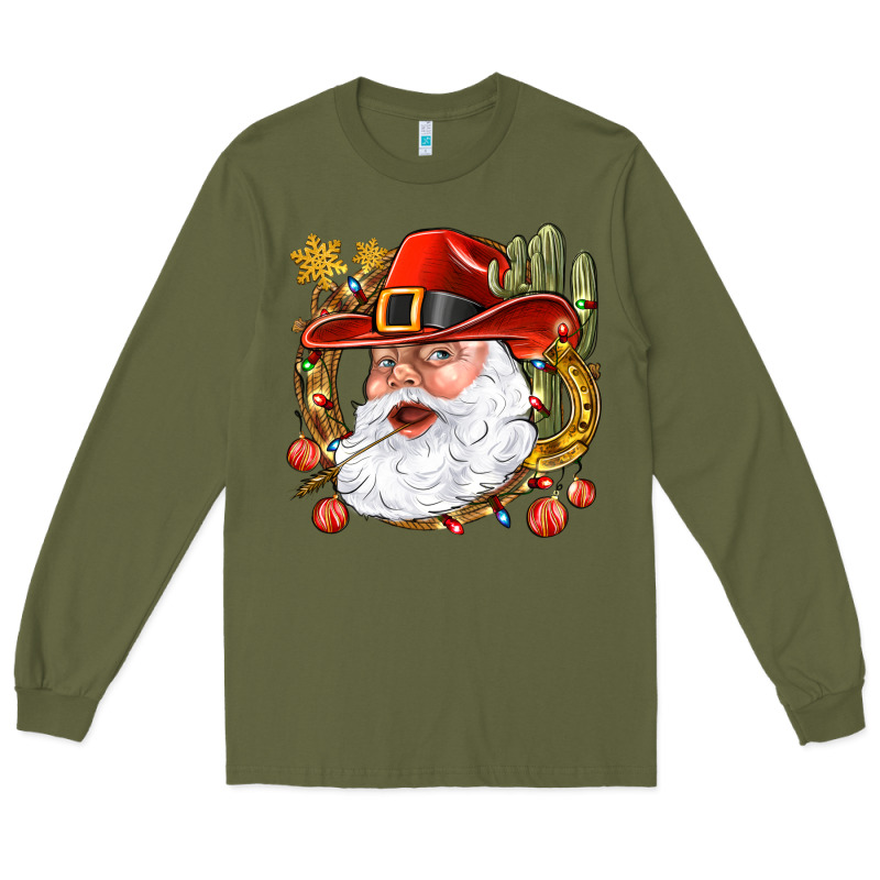 Cowboy Santa Long Sleeve Tee by BundleAndBundleShop | Teevron