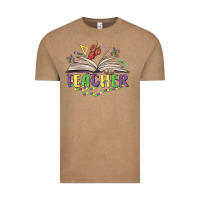 Vintage Coffee teacher mardi gras Vintage Tee - MaliasSmallBusiness