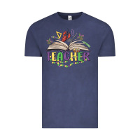 Vintage Denim teacher mardi gras Vintage Tee - MaliasSmallBusiness
