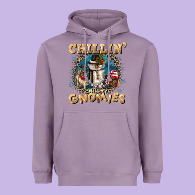 Chillin With My Gnomies Heavyweight Hoodie Designed By Cowgirlartshop