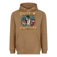 Toasted Coconut chillin with my gnomies Heavyweight Hoodie - CowGirlArtShop