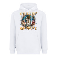 White chillin with my gnomies Heavyweight Hoodie - CowGirlArtShop