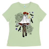 Matcha freak ghost halloween Ladies Tee - BundleAndBundleShop
