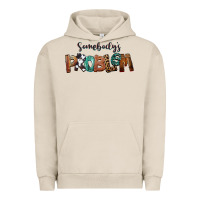Pigment French Oak Somebody's Problem Urban Hoodie - FaDigitalArtStudio