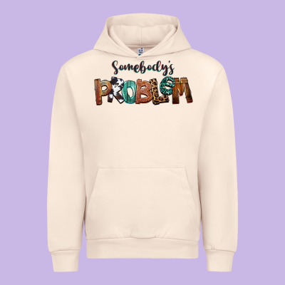 Somebody's Problem Urban Hoodie Designed By Fadigitalartstudio