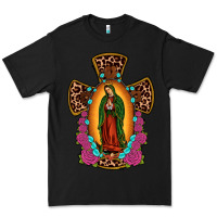 Black our lady of guadalupe cross Premium Tee - JahusDesignShop