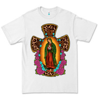 White our lady of guadalupe cross Premium Tee - JahusDesignShop