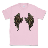 Bubblegum Pink leopard camouflage wings Classic Tee - RanaPortraitStore