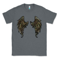 Charcoal Heather leopard camouflage wings Classic Tee - RanaPortraitStore