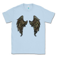 Dusty Blue leopard camouflage wings Classic Tee - RanaPortraitStore
