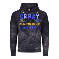 Cloud Black crazy proud always loud cheer mom Vintage Hoodie - MaliasSmallBusiness