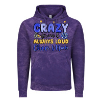 Cloud Purple crazy proud always loud cheer mom Vintage Hoodie - MaliasSmallBusiness