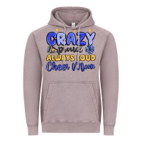 Vintage Zinc crazy proud always loud cheer mom Vintage Hoodie - MaliasSmallBusiness