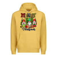 Antique Gold merry christmas gnomes Premium Hoodie - CowGirlArtShop