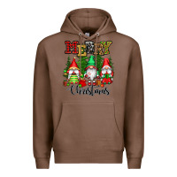 Chestnut merry christmas gnomes Premium Hoodie - CowGirlArtShop