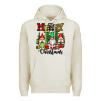 Oatmeal Heather merry christmas gnomes Premium Hoodie - CowGirlArtShop