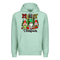 Seafoam merry christmas gnomes Premium Hoodie - CowGirlArtShop