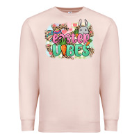 Pale Pink Easter vibes Easter Day Premium Sweatshirt - HowdyJamesFarm