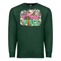 Sports Green Easter vibes Easter Day Premium Sweatshirt - HowdyJamesFarm