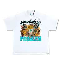 White somebodys problem Urban Heavy Tee - NancyCooperArtShop