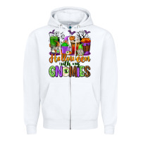 Halloween With My Gnomies Coffee Cups Zipper Hoodie | Teevron