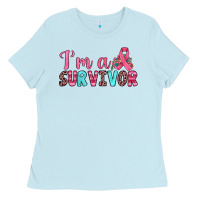 Baby Blue i'm a survivor Ladies Tee - JahusDesignShop
