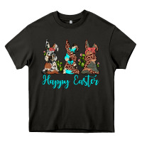Asphalt happy easter leopard cowhide turquoise cactus bunny's Heavy Core Tee - JahusDesignShop