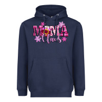 Navy mama claus pink christmas Heavyweight Hoodie - CowGirlArtShop