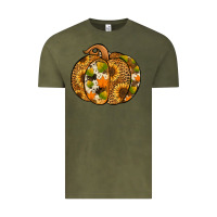 Vintage Olive Leopard cowhide sunflower pumpkin Vintage Tee - NancyCooperArtShop