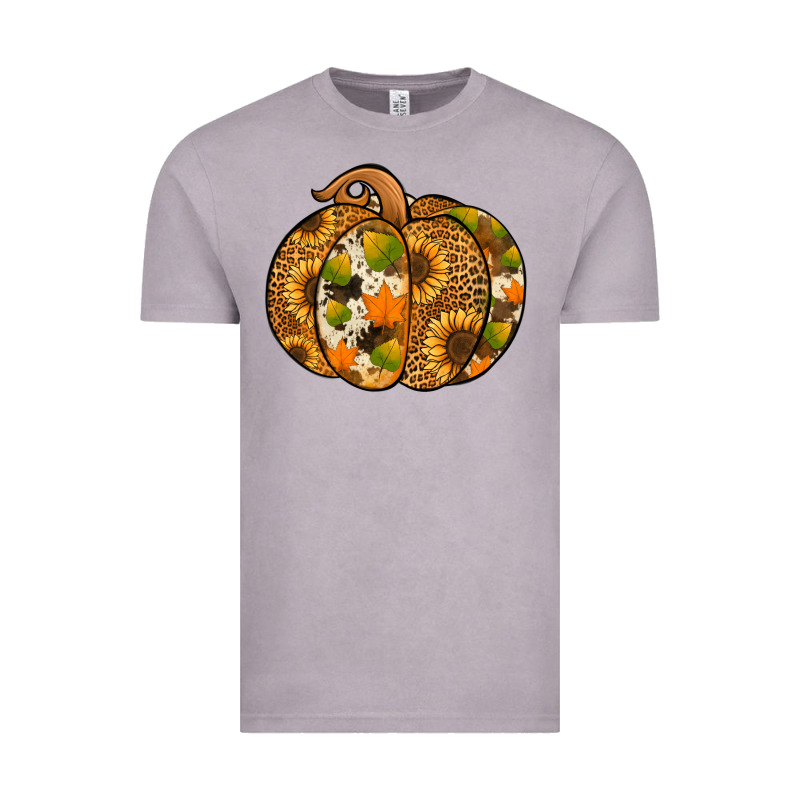 Leopard Cowhide Sunflower Pumpkin Vintage Tee by NancyCooperArtShop | Teevron