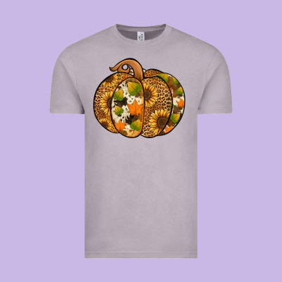 Leopard Cowhide Sunflower Pumpkin Vintage Tee Designed By Nancycooperartshop
