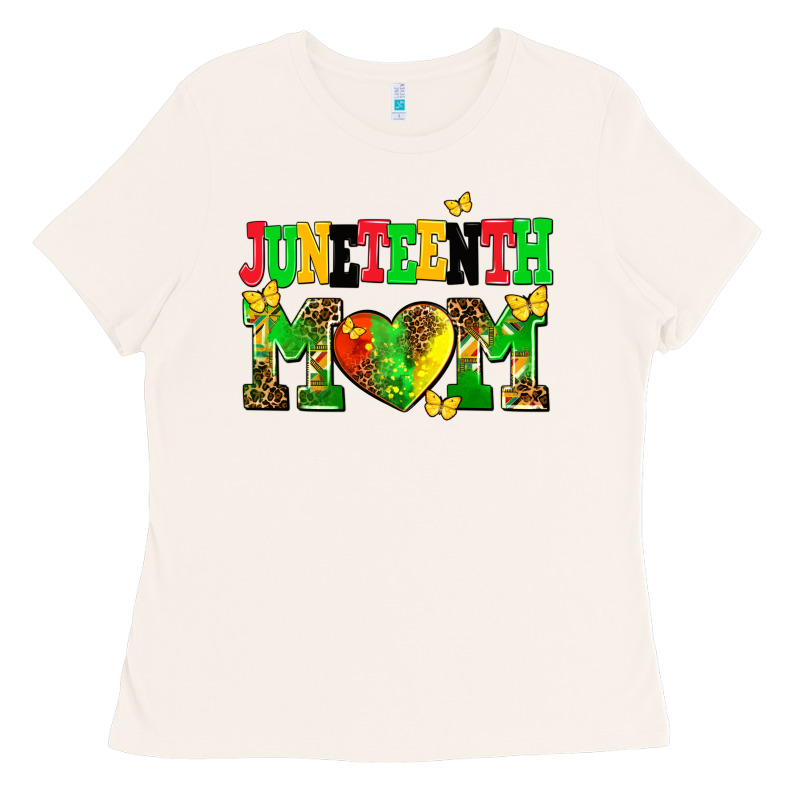 Juneteenth Mom Ladies Tee by AdoDesignShop | Teevron