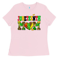 Bubblegum Pink juneteenth mom Ladies Tee - AdoDesignShop