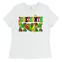 White juneteenth mom Ladies Tee - AdoDesignShop