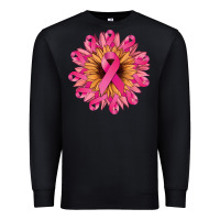 Black Cancer ribbon sunflower Cancer Awareness Premium Sweatshirt - HowdyJamesFarm