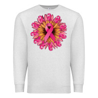 Oatmeal Heather Cancer ribbon sunflower Cancer Awareness Premium Sweatshirt - HowdyJamesFarm