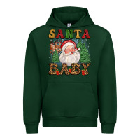 Forest Green santa baby Urban Hoodie - FaDigitalArtStudio