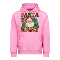 Fuchsia Pink santa baby Urban Hoodie - FaDigitalArtStudio