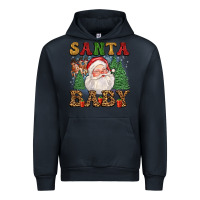 Navy santa baby Urban Hoodie - FaDigitalArtStudio
