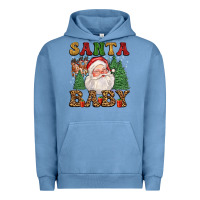 Pigment Pebble Blue santa baby Urban Hoodie - FaDigitalArtStudio