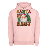 Pigment Salmon santa baby Urban Hoodie - FaDigitalArtStudio