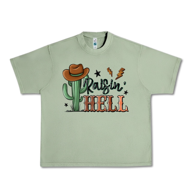 Raisin Hell Cowboy Cactus Urban Heavy Tee by MaliasSmallBusiness | Teevron