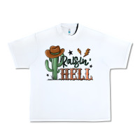 White raisin hell cowboy cactus Urban Heavy Tee - MaliasSmallBusiness
